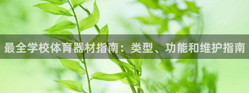 耀世娱乐合法吗：最全学校体育器材指南：类型、功能和维