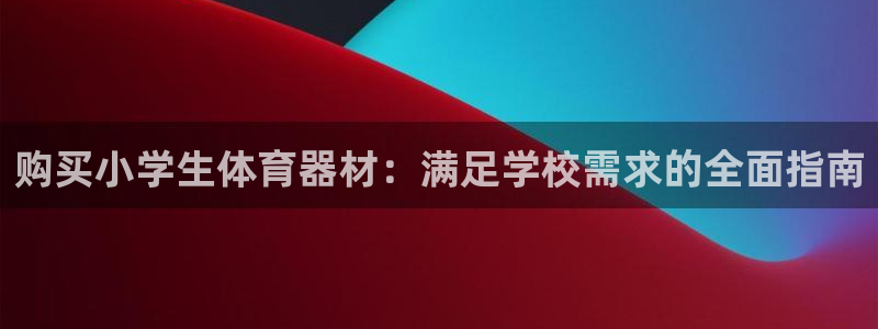 耀世娱乐是玛雅旗下的吗：购买小学生体育器材：满足学校