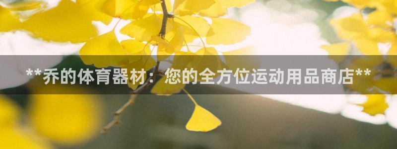 耀世娱乐几年了?：**乔的体育器材：您的全方位运动用