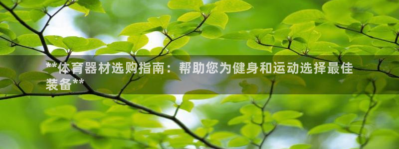 耀世娱乐提款多久到账：**体育器材选购指南：帮助您为