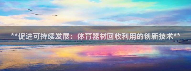 耀世娱乐雷 5O69I7：**促进可持续发展：体育器