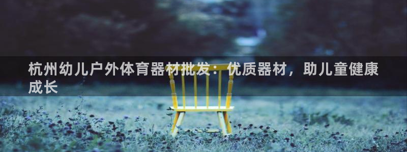 耀世平台精选 58534I 耀世：杭州幼儿户外体育器