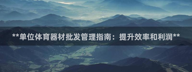耀世油烟机价格及图片：**单位体育器材批发管理指南：
