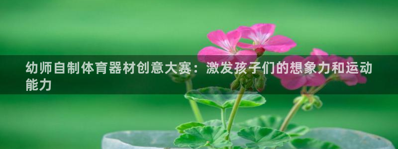 耀世娱乐提现失败：幼师自制体育器材创意大赛：激发孩子